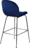 Paris Navy Velvet Stool