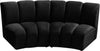 Infinity Black Velvet 2pc. Modular Sectional