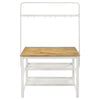 Edgeworth 3-piece Kitchen Island Counter Table Set White