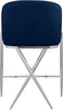 Xavier Navy Velvet Counter Stool