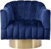 Farrah Navy Velvet Accent Chair
