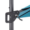 Sano 10 Ft Square Umbrella w/ Double Top w/ LED Light + 37" Large Base