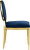 Carousel Navy Velvet Dining Chair