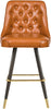 Portnoy Cognac Faux Leather Counter/Bar Stool