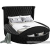 Luxus Black Velvet Queen Bed (3 Boxes)