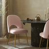 Logan Pink Velvet Dining Chair