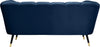 Beaumont Navy Velvet Loveseat