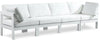 Nizuc White Waterproof Fabric Outdoor Patio Modular Sofa