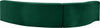 Curl Green Velvet 2pc. Sectional