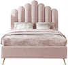 Lily Pink Velvet Full Bed