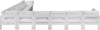 Nizuc White Waterproof Fabric Outdoor Patio Modular Sectional
