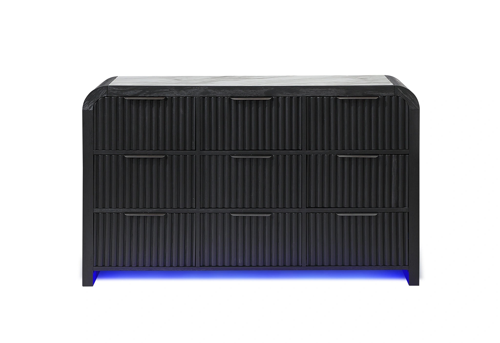 Beckett White/Black Dresser W/ LED