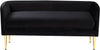 Audrey Black Velvet Bench