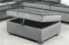 Galaxy Home Omega Storage Ottoman in Gray GHF-808857603593