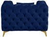 Kingdom Navy Velvet Chair