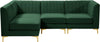 Alina Green Velvet Modular Sectional