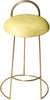 Ring Yellow Velvet Counter Stool
