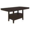 Prentiss Rectangular Counter Height Table with Butterfly Leaf Cappuccino image