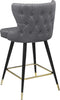 Hendrix Grey Faux Leather Counter/Bar Stool