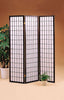 Carrie 3-panel Folding Screen Black and White