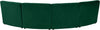 Limitless Green Velvet 4pc. Modular Sectional