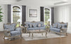 Royale Sofa in Blue and Champagne