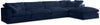 Cozy Navy Velvet Cloud Modular Sectional