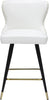Hendrix White Faux Leather Counter/Bar Stool
