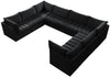 Jacob Black Velvet Modular Sectional