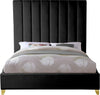 Via Black Velvet Queen Bed