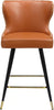 Hendrix Cognac Faux Leather Counter/Bar Stool