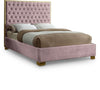 Lana Pink Velvet Full Bed
