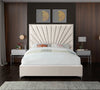 Eclipse Cream Velvet Full Bed