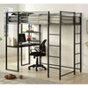 Sherman Silver/Gun Metal Full & Queen Bed w/ Workstation