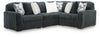 Midnight-Madness Sectional - Gunmetal