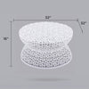 T3704-35 COFFEE TABLE WHITE