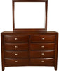 Galaxy Home Emily 8 Drawer Dresser in Cherry GHF-808857628237