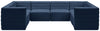 Quincy Navy Velvet Modular Sectional