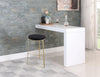 Tres Black Velvet Bar Stool