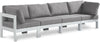 Nizuc Grey Waterproof Fabric Outdoor Patio Modular Sofa