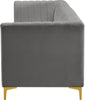Alina Grey Velvet Modular Sofa