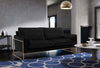 Mila Black Velvet Sofa