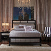 Barzini Eastern King Upholstered Bed Black and Grey image