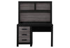 Lisbon Grey/Black Bookcase Twin Bed, Dresser, Mirror and Nightstand