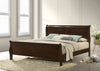 Louis Philippe Sleigh Panel Bed