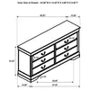 Louis Philippe 4 & 5 Piece Bedroom Set Full, Twin, King, & Queen