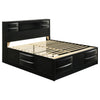 Briana Bookcase Platform Storage Bed