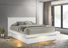 Jessica California King, E.king, & Queen Bed with Storage Headboard Cappuccino