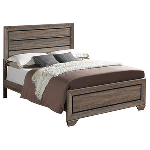Kauffman Queen Panel Bed Washed Taupe image