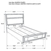 Miranda Panel Platform Storage Bed